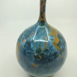 Round vases with thin neck