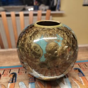 Large round vase with Katsura crystal glaze